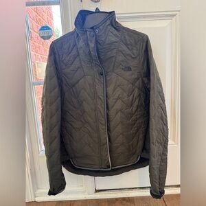 Green North face Puffer Coat